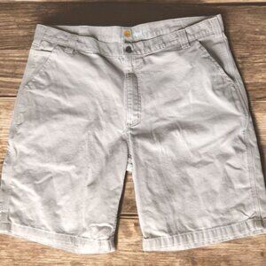 Carhartt Relaxed Fit Men's Shorts Size 40 Khaki Carpenter Utility